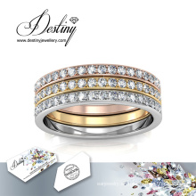 Destino joyería cristal de Swarovski bonito anillo perfecto
